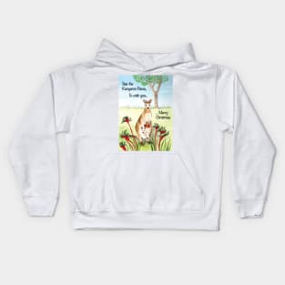 Native Australian Christmas card Kids Hoodie